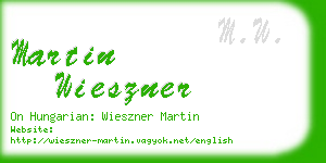 martin wieszner business card